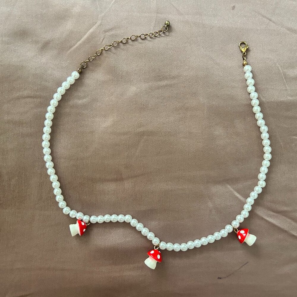 Red Mushroom Necklace